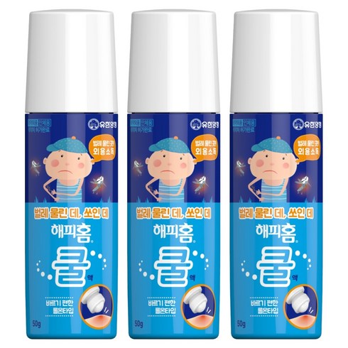 해피홈 쿨액 50g, 3개