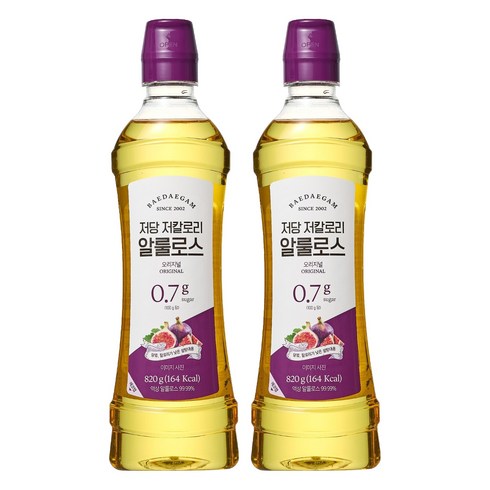 배대감 저당 저칼로리 알룰로스, 820g, 2개