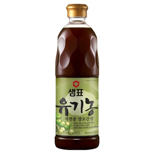 샘표 유기농 자연콩 양조간장, 860ml, 1개