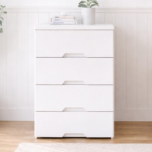 보노하우스 모던플러스 서랍장, 4단, 화이트
