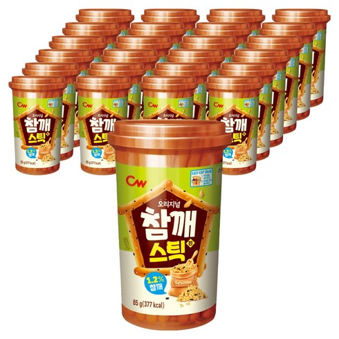 청우식품 참깨스틱 진, 85g, 25개