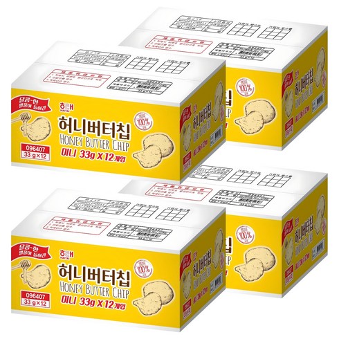 해태제과 허니버터칩, 33g, 48개