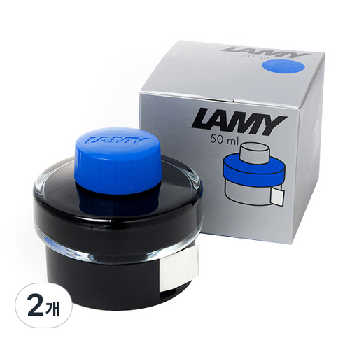 LAMY 병잉크 T52 50ml, 청색, 2개