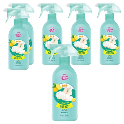 온더바디 발을씻자 코튼 풋샴푸 레몬민트향, 1개입, 6개, 510ml