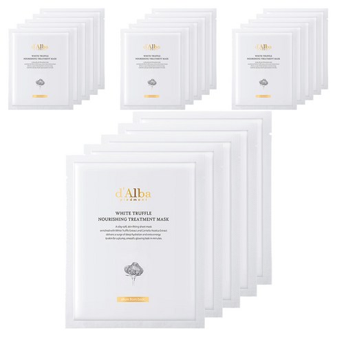 [비건뷰티] 달바 화이트 트러플 너리싱 트리트먼트 마스크 25ml, 1개입, 20개