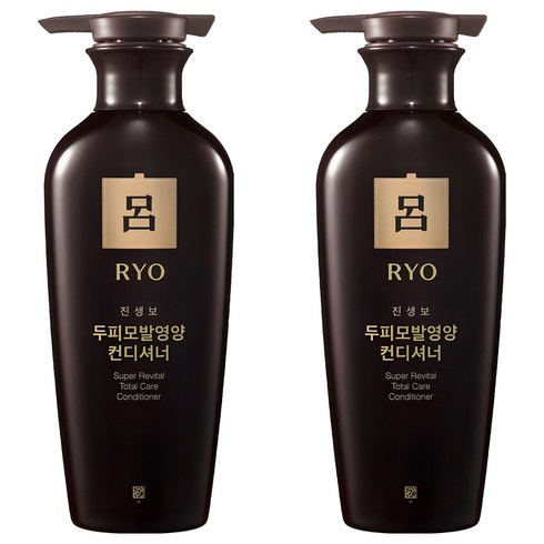 려 진생보 두피모발영양 컨디셔너, 400ml, 2개