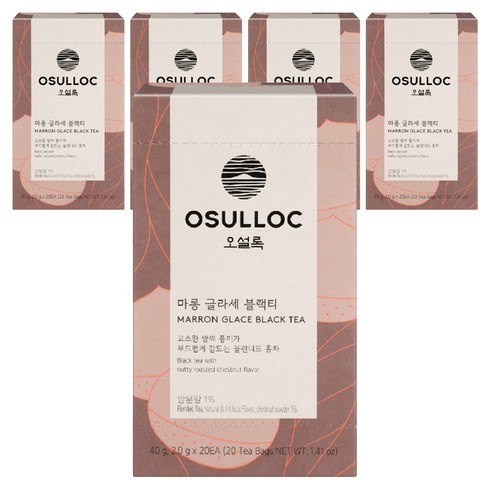 오설록 마롱 글라세 블랙티, 2g, 20개입, 5개