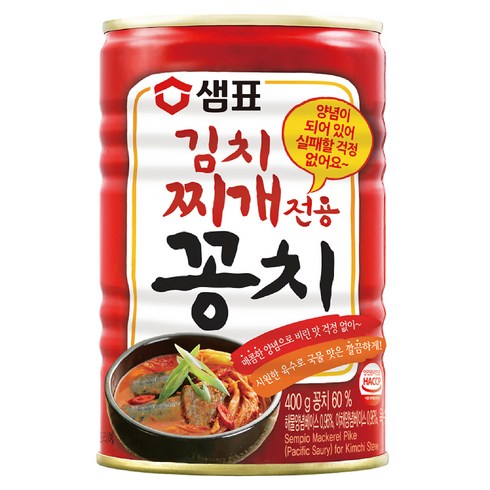 샘표 김치찌개전용 꽁치 통조림, 1개, 400g