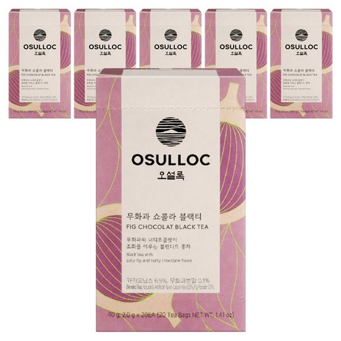 오설록 무화과 쇼콜라 블랙티 티백, 6개, 20개입, 2g