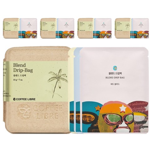 커피리브레 블렌드컬렉션 드립백커피, 10g, 7개입, 5개