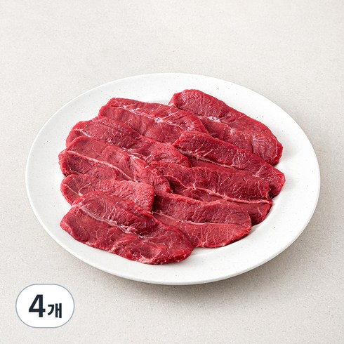 호주산 부채살 구이용 (냉장), 600g, 4개