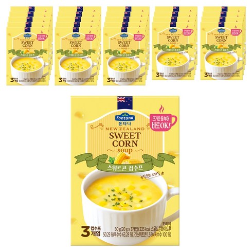 폰타나 뉴질랜드 스위트콘 컵수프, 60g, 24개