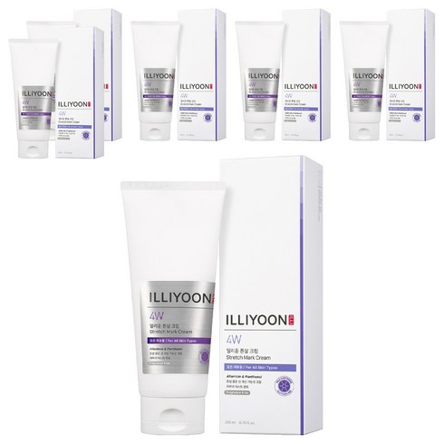 일리윤 저자극 튼살크림, 200ml, 6개