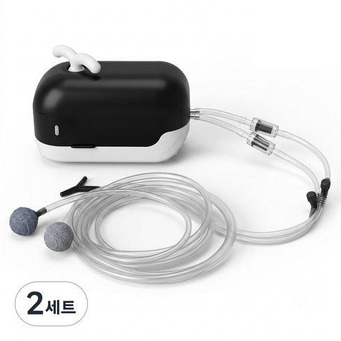 모비딕 무소음 기포발생기 풀세트 블랙 MO-X4, 2세트