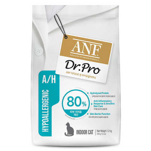 ANF 닥터프로 캣 처방식 사료, 피부/피모+알러지, 1.2kg, 1개
