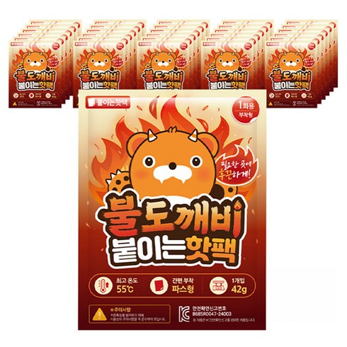 불도깨비 붙이는 핫팩 42g, 60개
