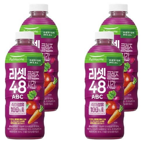 풀무원 리셋클렌즈 48시간 ABC 주스, 4개, 960ml