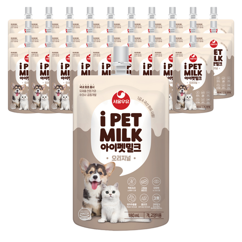 아이펫밀크 반려동물 오리지널, 우유맛, 180ml, 30개