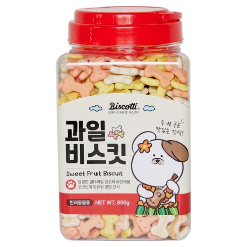 비스코티 강아지 비스켓, 과일, 800g, 1개