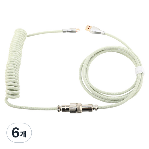 지클릭커 USB C TYPE 항공 케이블, 6개, 150cm