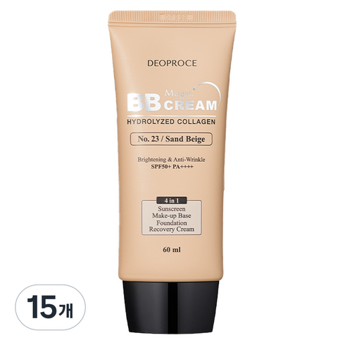 디오프러스 콜라겐 매직 비비크림 SPF50+ PA++++, 23호샌드베이지, 60ml, 15개