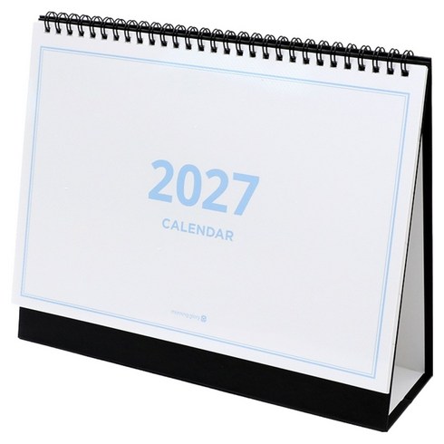 모닝글로리 2027 모닝 스탠딩 캘린더 대, 화이트, 1개
