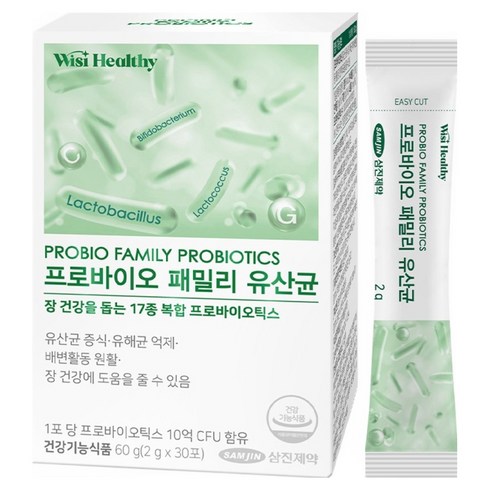 위시헬씨 프로바이오 패밀리 유산균, 60g, 1개
