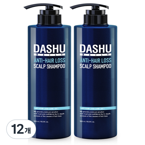 다슈 데일리 한방 두피 골드 샴푸, 500ml, 12개