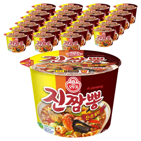오뚜기 진짬뽕 컵라면 115g, 24개