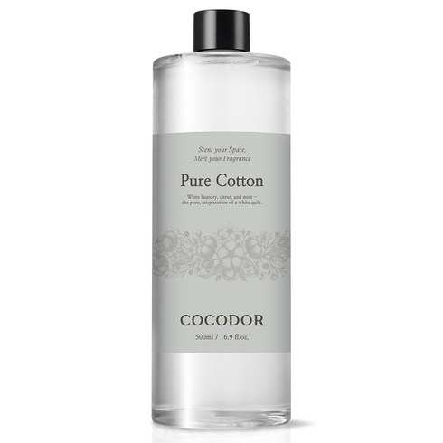 코코도르 디퓨저 리필, 퓨어코튼, 500ml, 1개