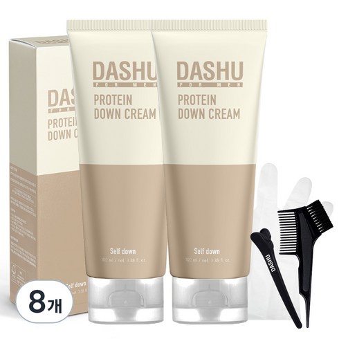 다슈 포 맨 단백질 다운 크림 일반 & 억센모용, 100ml, 8개