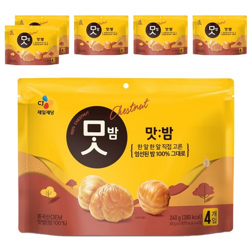 CJ맛밤, 240g, 6개