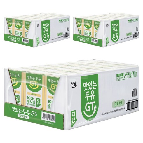 맛있는두유GT 담백한맛, 190ml, 72개