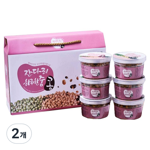 잔다리 하루한줌 콩 6p, 600g, 2개, 선택A 하루한줌100g6통세트