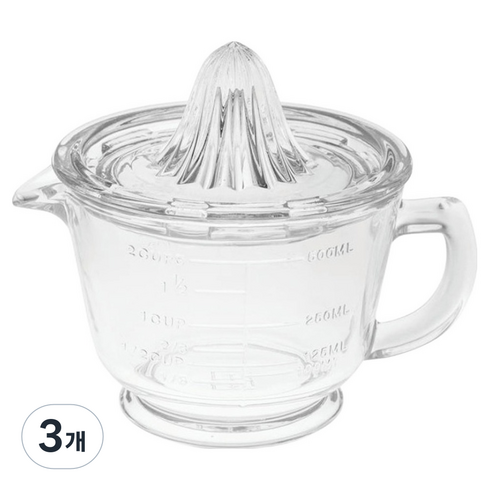 제우스 글래스 레몬스퀴저, 3개, 500ml