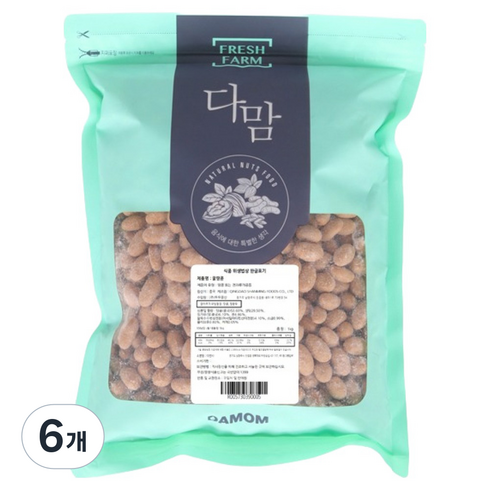 다맘 꿀땅콩, 1kg, 6개