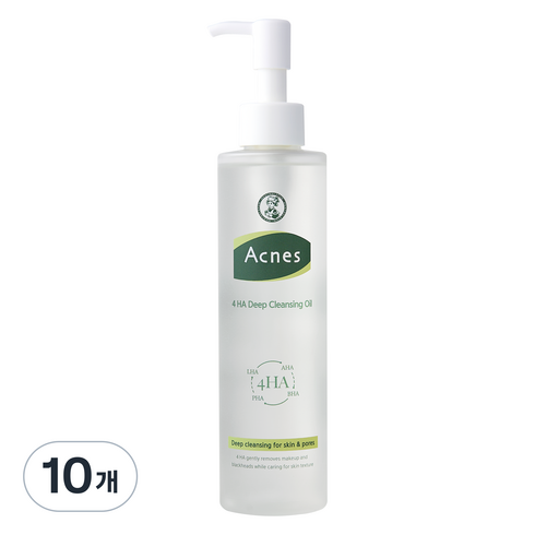 아크네스 4HA 딥 클렌징 오일, 190ml, 10개
