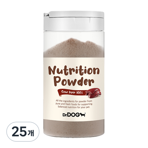 닥터독 강아지 영양 파우더 간식, 소간, 70g, 25개