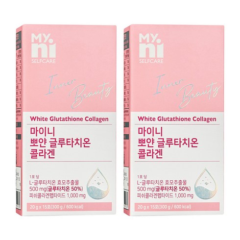 마이니 뽀얀 글루타치온 콜라겐 15p, 300g, 2개
