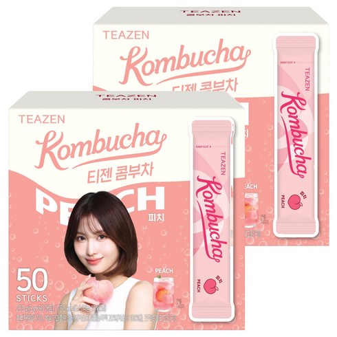 티젠 콤부차 피치, 5g, 50개입, 2개
