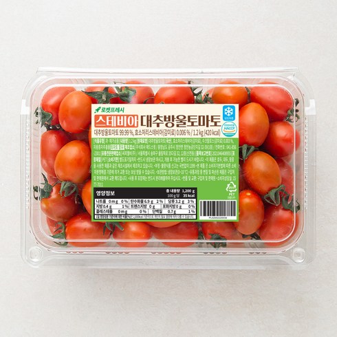 스테비아 대추방울 토마토, 1.2kg, 1개
