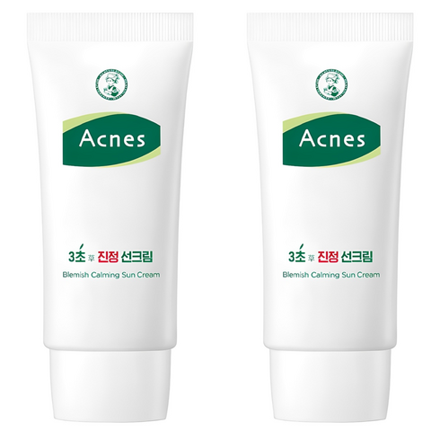 아크네스 3초 진정 선크림 SPF50+ PA++++, 50ml, 2개