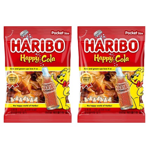 하리보 해피콜라 젤리, 100g, 2개