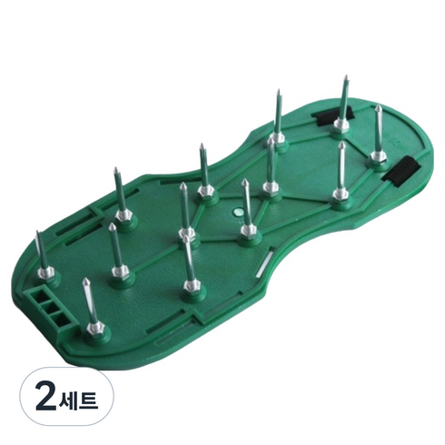 호르투스가든 플라스틱 버클 잔디 천공 신발, 2세트