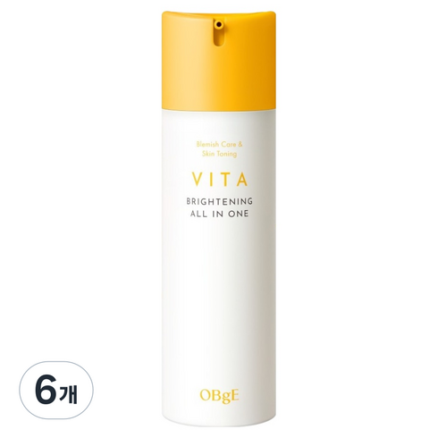 OBge 비타 브라이트닝 미백 케어 올인원, 6개, 150ml