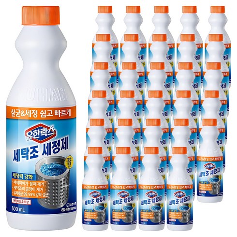 유한락스 세탁조 세정제, 500ml, 40개