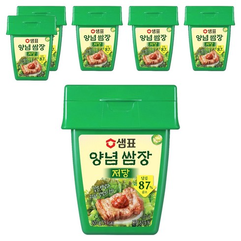 샘표 저당 양념쌈장, 500g, 6개