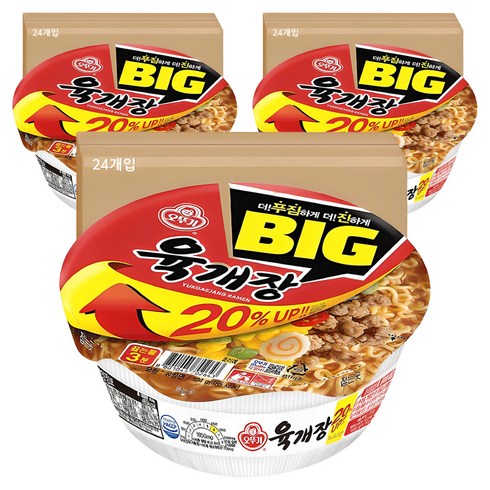 오뚜기 육개장 컵 104g, 72개