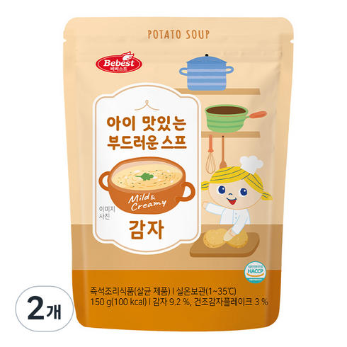 베베스트 아이 맛있는 부드러운 스프, 150g, 2개, 감자