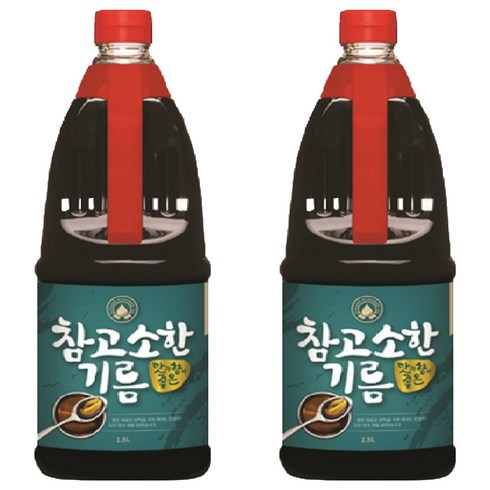 덕화 참고소한기름, 1.8L, 2개